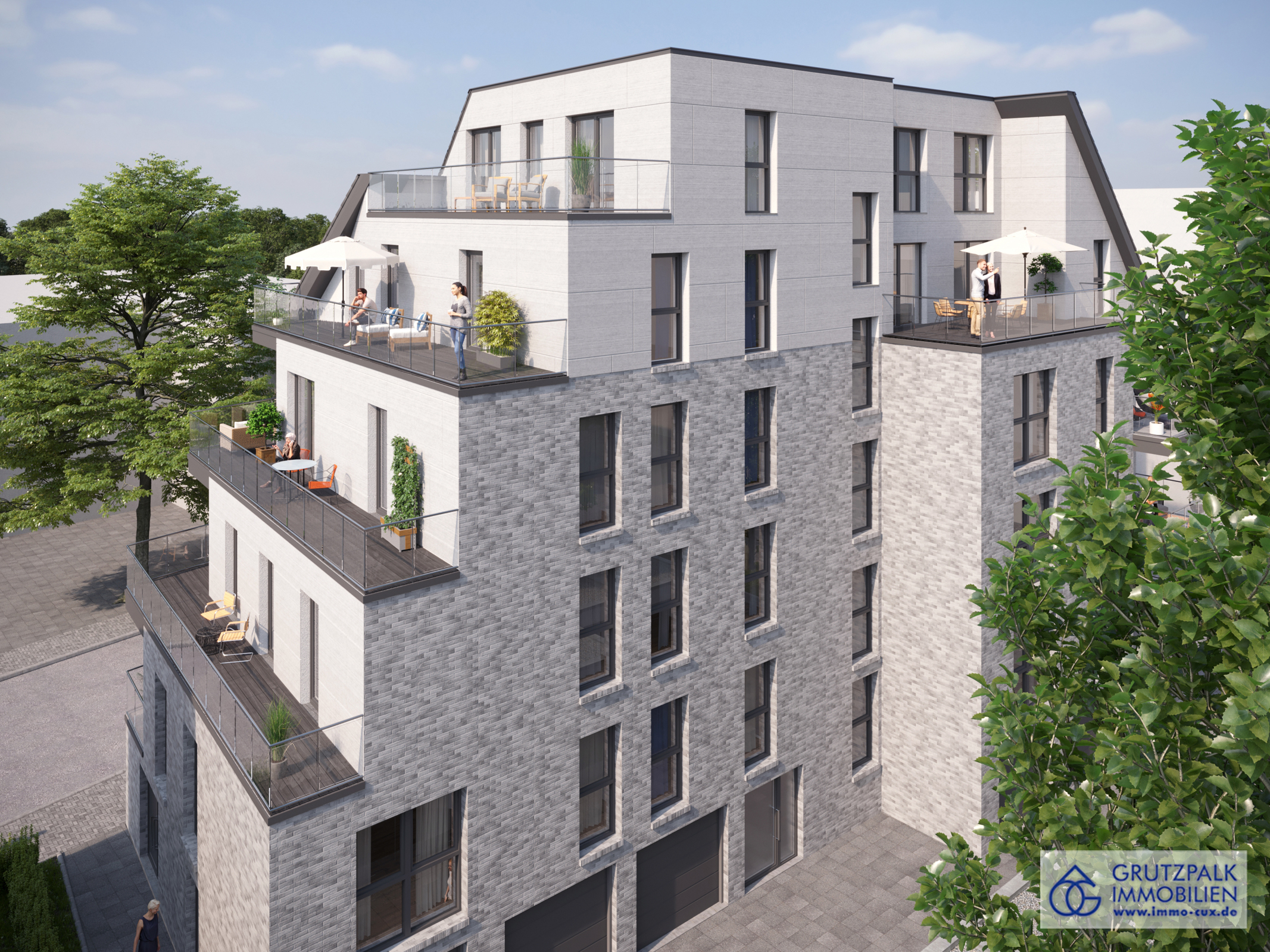 Ansicht Burggrabenpalais Vogelperspektive